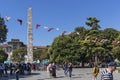 Walled Obelisk in city of Istanbul, Turkey