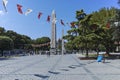 Walled Obelisk in city of Istanbul, Turkey