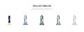 Walled obelisk icon in different style vector illustration. two colored and black walled obelisk vector icons designed in filled, Royalty Free Stock Photo