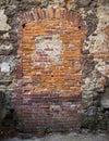 Walled old door Royalty Free Stock Photo