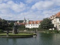 Hercules fountain, Wallenstein Garden, Prague Royalty Free Stock Photo