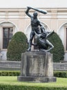 Hercules fountain, Wallenstein Garden, Prague Royalty Free Stock Photo