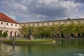 Prague, Czech Republic - May 7, 2022 - The Wallenstein Garden on a spring afternoon