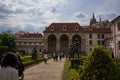 Prague, Czech Republic - May 7, 2022 - The Wallenstein Garden on a spring afternoon