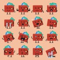 Wallet character emoji set