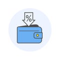 Wallet color icon