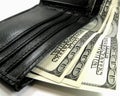 Wallet with dollars Royalty Free Stock Photo