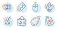 Wallet, E-mail and World travel icons set. Coupons, Clown and Pumpkin seed signs. Swipe up, Serum oil symbols. Vector