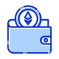 Wallet, ethereum, ethereum wallet, ethereum software fully editable vector icons