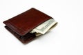 Wallet full of money. Royalty Free Stock Photo