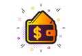 Wallet icon. Affordability sign. Vector