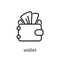 Wallet icon from collection. Royalty Free Stock Photo