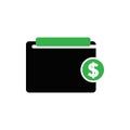 Wallet simple icon vector illustration