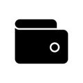 Wallet icon vector. Purse with money illustration sign. Coins symbol. online payment logo. Royalty Free Stock Photo