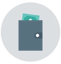 Wallet Illustration Color Vector Isolated Icon easy editable and special use for Leisure,Travel and Tour