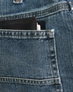 Wallet in jeans