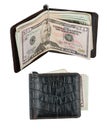 Wallet with moneyclip Royalty Free Stock Photo