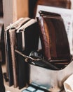 Wallet, Notebooks and Keys together on Table