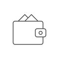 Wallet outline icon