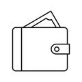 Wallet Vector icon which can easily modify or edit