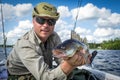 Walleye summer fishing Royalty Free Stock Photo