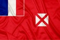 Wallis and Futuna. Country Silk flag