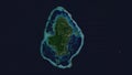 Wallis Island highlighted. High-res satellite