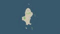 Wallis Island highlighted. Topo standard