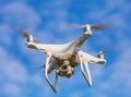 DJI Phantom 4 Pro drone flying Royalty Free Stock Photo