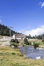 Wallon Marcadau mountain refuge under construction, located in the most beautiful valley in the Pyrenees, Europe Royalty Free Stock Photo