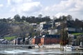 Walloon Parliament, Citadel and river Meuse, Namur Royalty Free Stock Photo