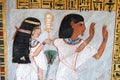 Egyptian Wallpainting in tomb