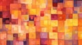 Wallpaper of abstract painting of random square. Generative AI