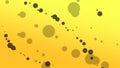 Wallpaper abstraction yellow tones black dots