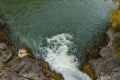 Wallpaper aerial landscape photography of highland rocky canyon river stream waterfall scenic view background Royalty Free Stock Photo