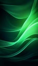 Wallpaper background , the above dynamic green image Generate AI