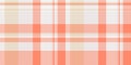 Wallpaper background check vector, mat tartan seamless plaid. Pure fabric texture pattern textile in white and red colors Royalty Free Stock Photo