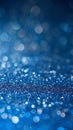 wallpaper of blue glitter and bokeh lights Royalty Free Stock Photo