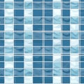 Wallpaper. Blue And White Checkered Pattern On Swimming Pool Tile. Infinite, Seamless Backgrounds. Generative AI Royalty Free Stock Photo