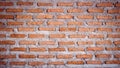 Wallpaper cement wall, texture of red brick wall grunge backdrop. Royalty Free Stock Photo