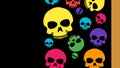 Wallpaper colorful skull background