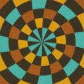 Wallpaper in concentric circular composition