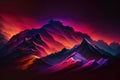 Wallpaper with dark dramatic gradient colors. AI generation