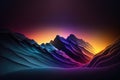 Wallpaper with dark dramatic gradient colors. AI generation