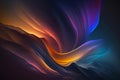 Wallpaper with dark dramatic gradient colors. AI generation