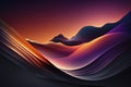 Wallpaper with dark dramatic gradient colors. AI generation