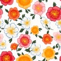 Vibrant Flower Pattern Inspired By Ancient Chinese Art
