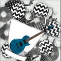 Gitar poster illustrated, Gitar wallpaper, illustrate.