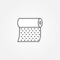 Wallpaper icon. Roll of wallpaper vector illustration.