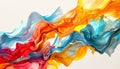 Wallpaper of intermingled colorful liquids